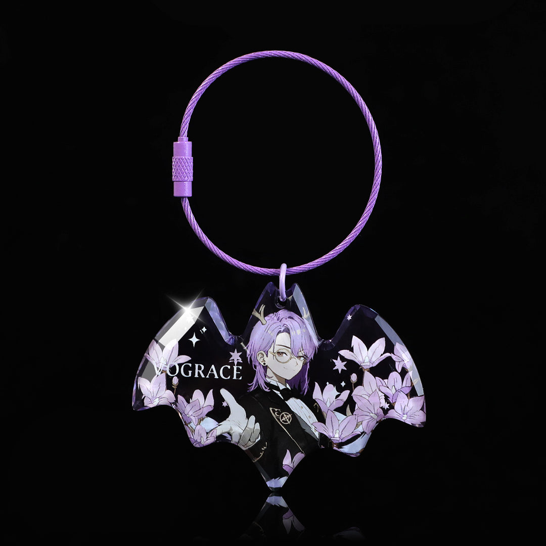 カスタムアクリルダイヤモンドキーホルダー 