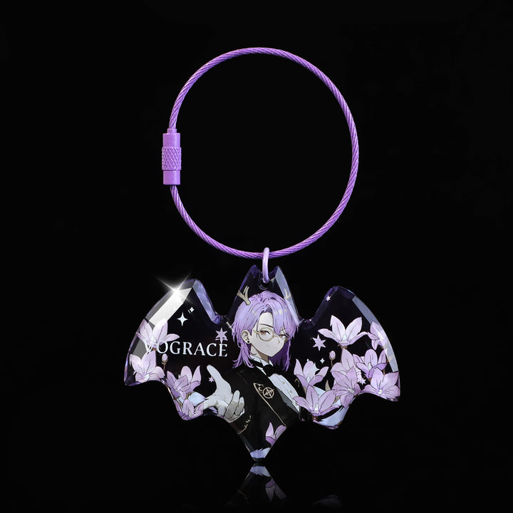 カスタムアクリルダイヤモンドキーホルダー 