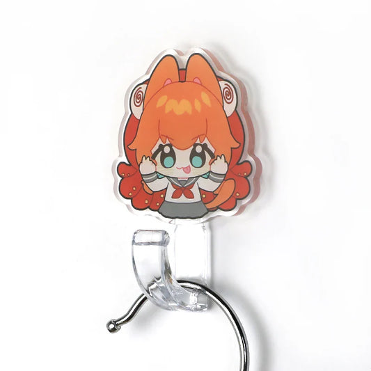 Individueller Acrylhaken mit niedlichem Anime-Mädchen-Design, zur Wandmontage, ideal für Schlüssel oder Accessoires
