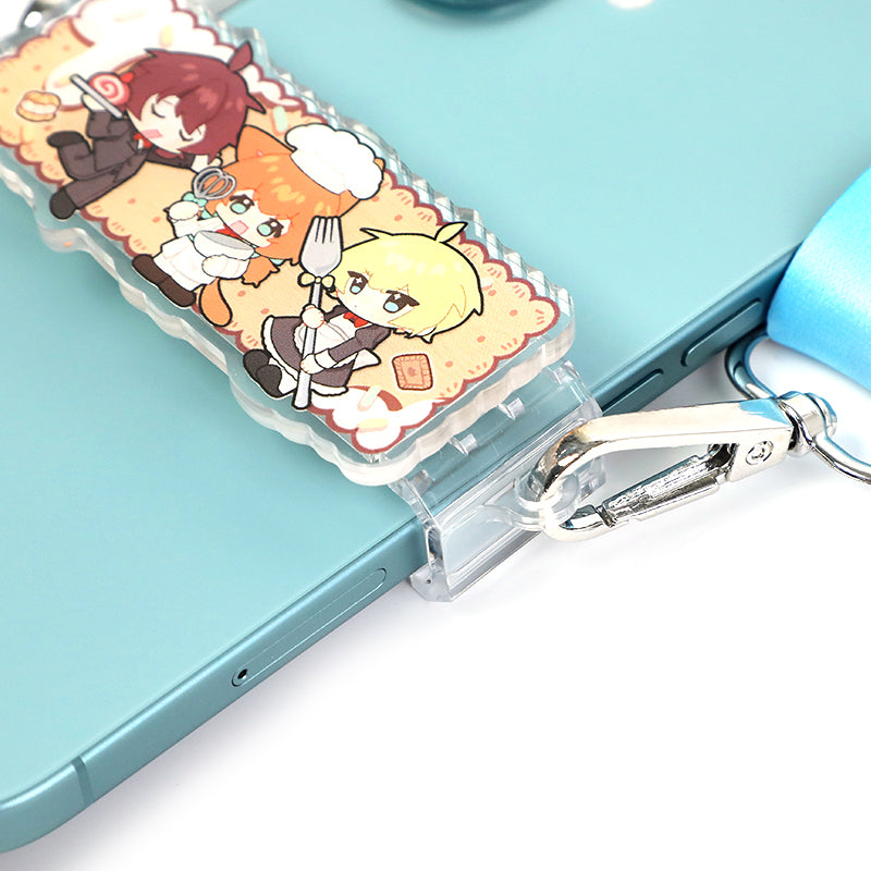 Custom Acrylic Lanyard Phone Straps