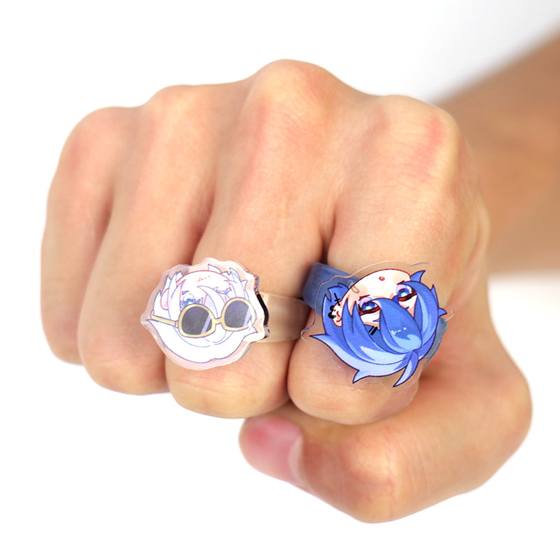 Custom Acrylic Spinner Rings Personalized Spinning Rotating Ring - VOGRACE