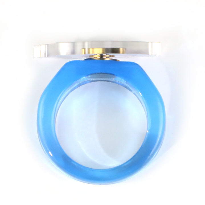 Custom Acrylic Spinner Rings Personalized Spinning Rotating Ring - VOGRACE