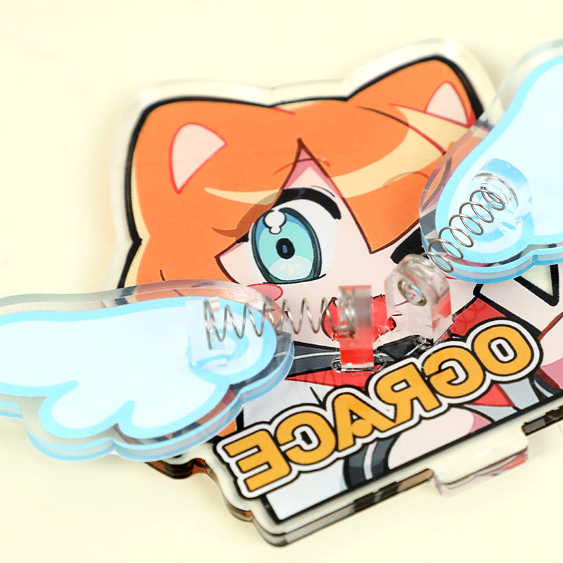 カスタムアクリルウィグリースタンディー 