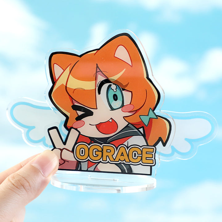 カスタムアクリルウィグリースタンディー 