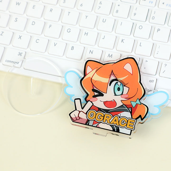 カスタムアクリルウィグリースタンディー 