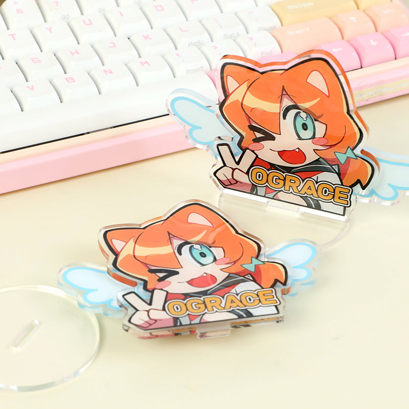 カスタムアクリルウィグリースタンディー 