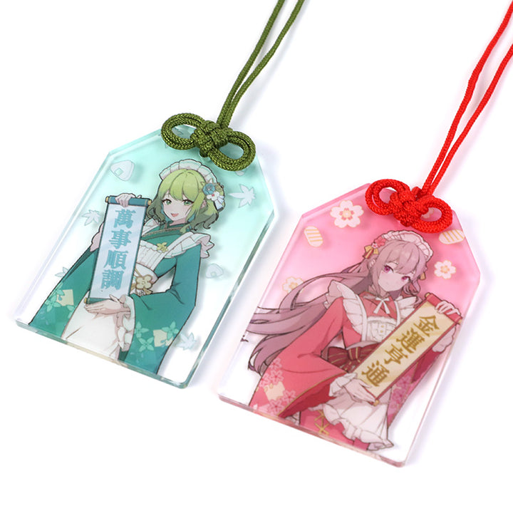 Benutzerdefinierte Acrylkranz hängende Shaker-Schlüsselanhänger 