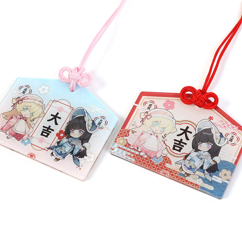 Benutzerdefinierte Acrylkranz hängende Shaker-Schlüsselanhänger 