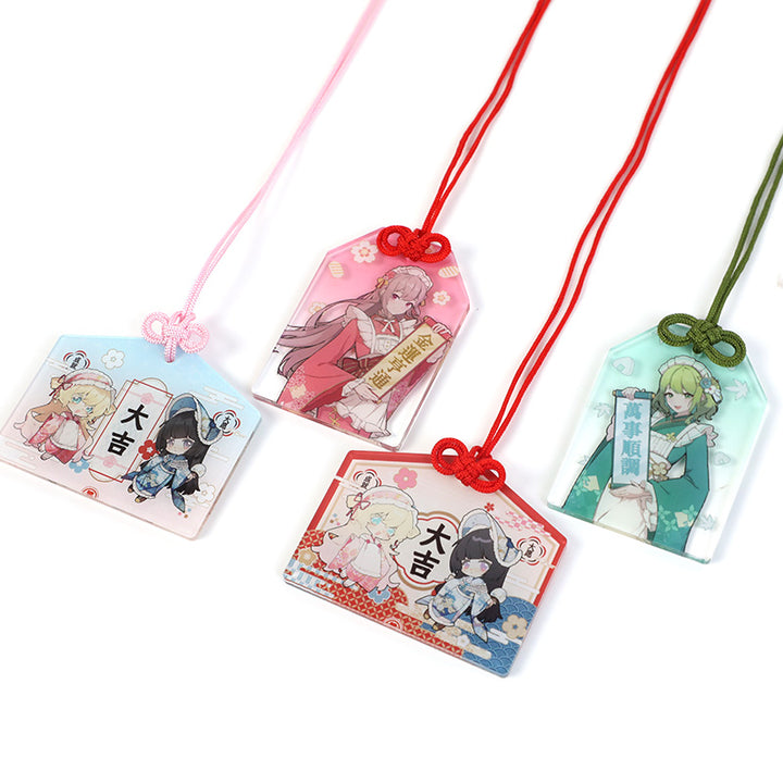 Benutzerdefinierte Acrylkranz hängende Shaker-Schlüsselanhänger 