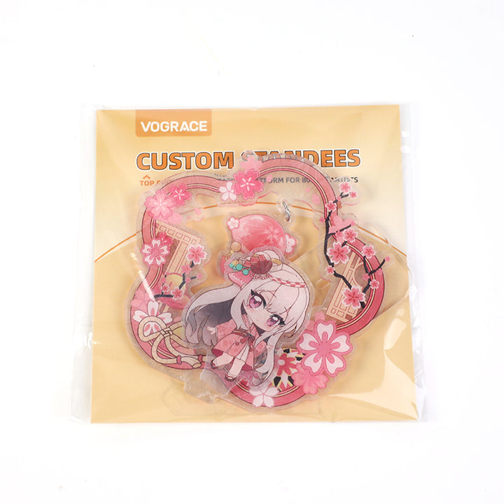 Custom Acrylic Wreath Dangling Shaker Standees - VOGRACE