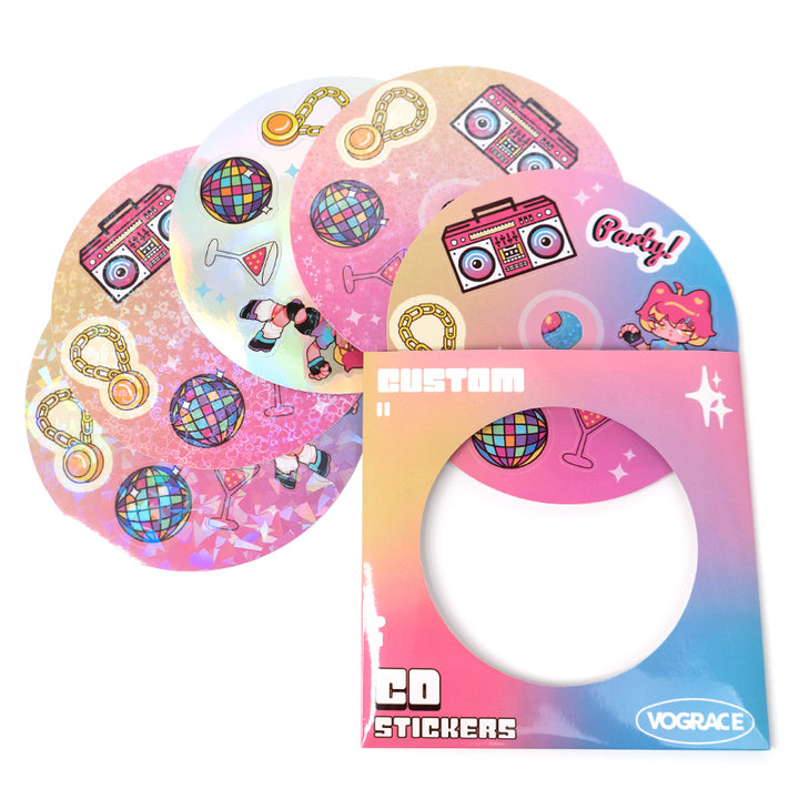 Custom CD stickers - VOGRACE