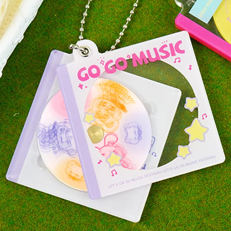 カスタム差し替え可能CDキーホルダー