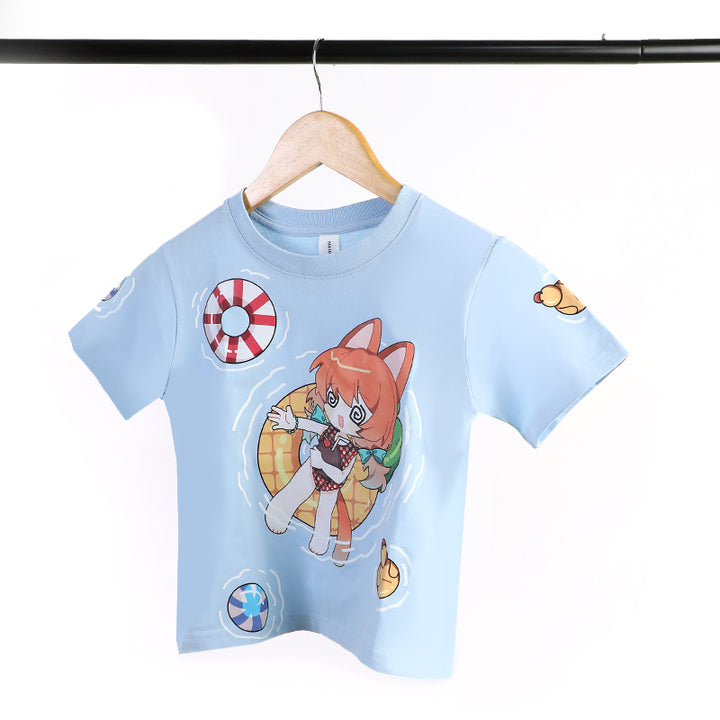 Impression de T-shirts pour enfants personnalisés en coton, T-shirts à col rond 