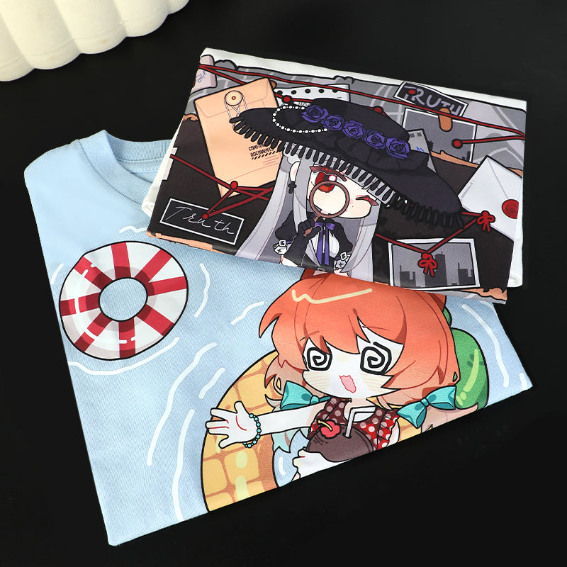 Impression de T-shirts pour enfants personnalisés en coton, T-shirts à col rond 