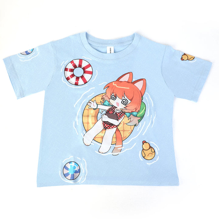 Impression de T-shirts pour enfants personnalisés en coton, T-shirts à col rond 