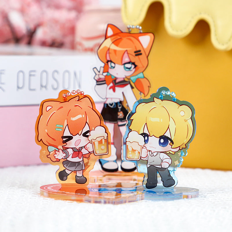 Custom Clear Acrylic Keychain Standees