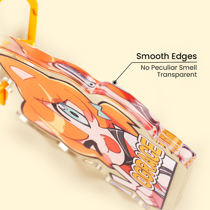 Individuelle Schlüsselanhänger aus klarem Acryl