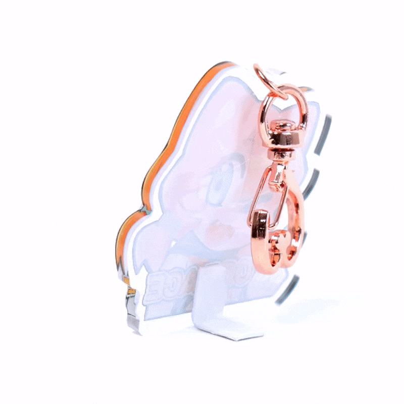 Individuell klare Acryl-Schlüsselanhänger mit einseitigem Druck