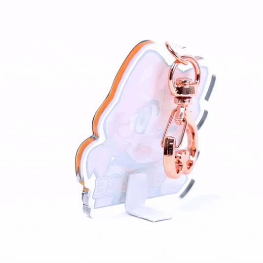 Custom Clear Acrylic Keychains Single Side Printing