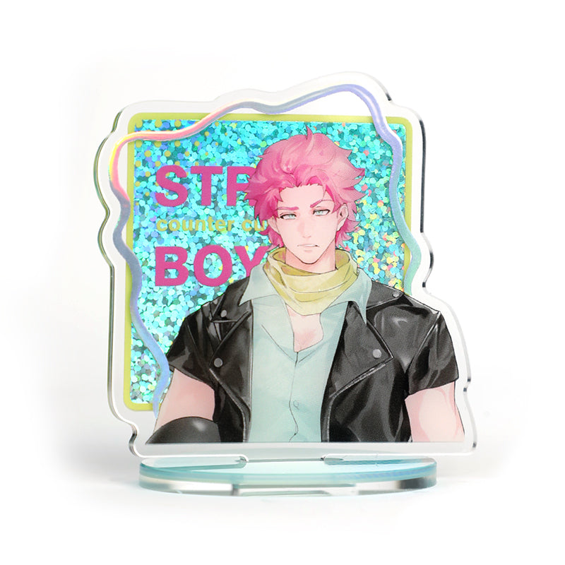Custom Cold Foil Stamping Glitter Holographic Acrylic Standees - VOGRACE