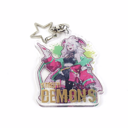 Custom Cold Foil Stamping Holographic Clear Acrylic Keychains - VOGRACE