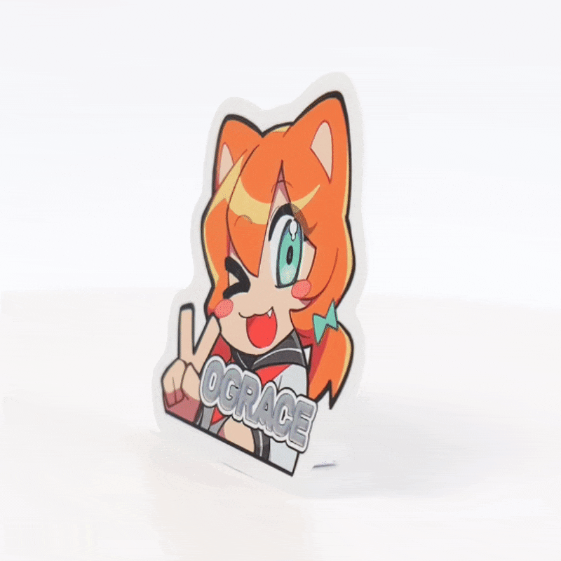 Custom Cold Foil Stamping Raised Foil Printing Stickers