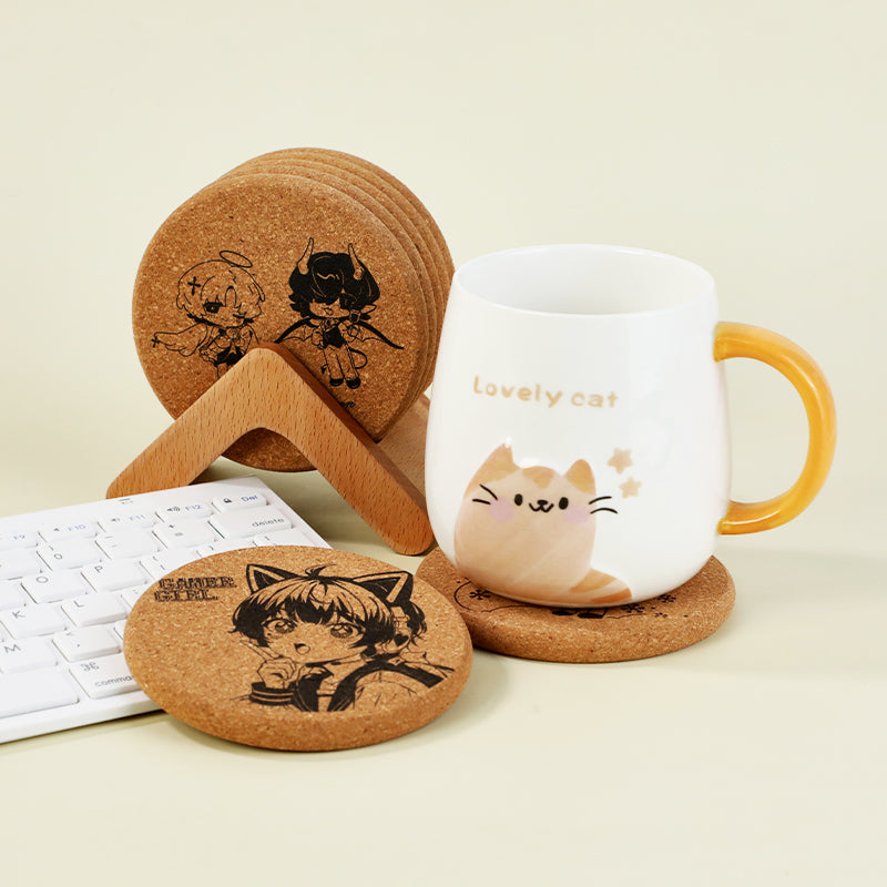 Custom Eco-Friendly Round Cork Coaster