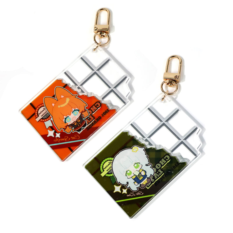 Custom Embossed Acrylic Keychain