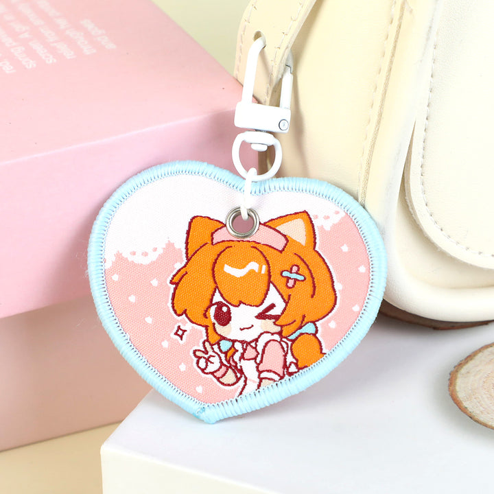 カスタム刺繍キーチェーン 