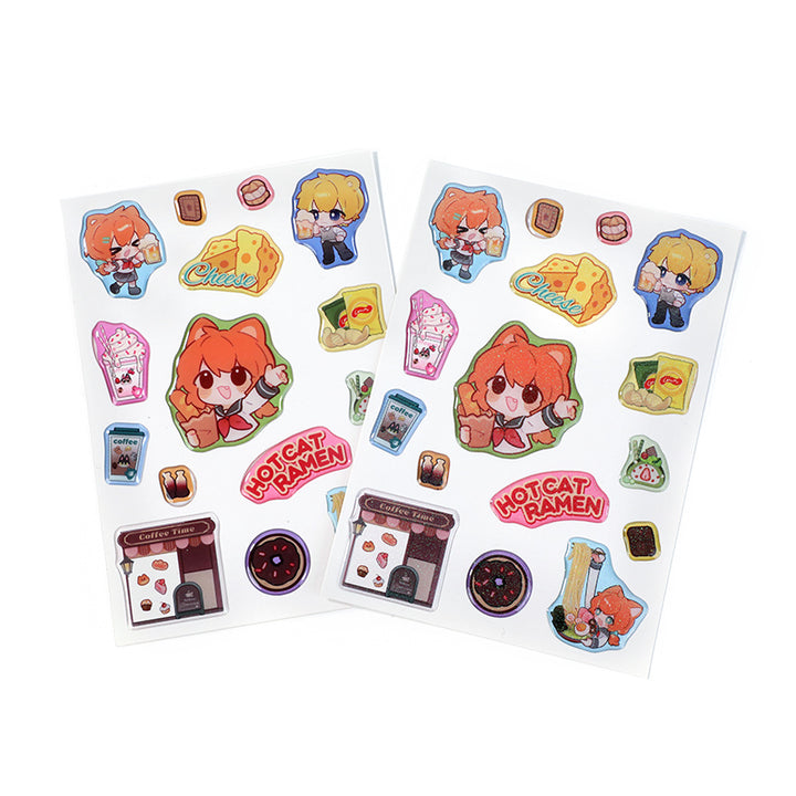 Hojas de pegatinas de epoxi personalizadas 