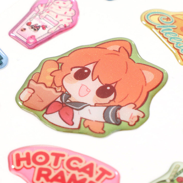 Hojas de pegatinas de epoxi personalizadas 