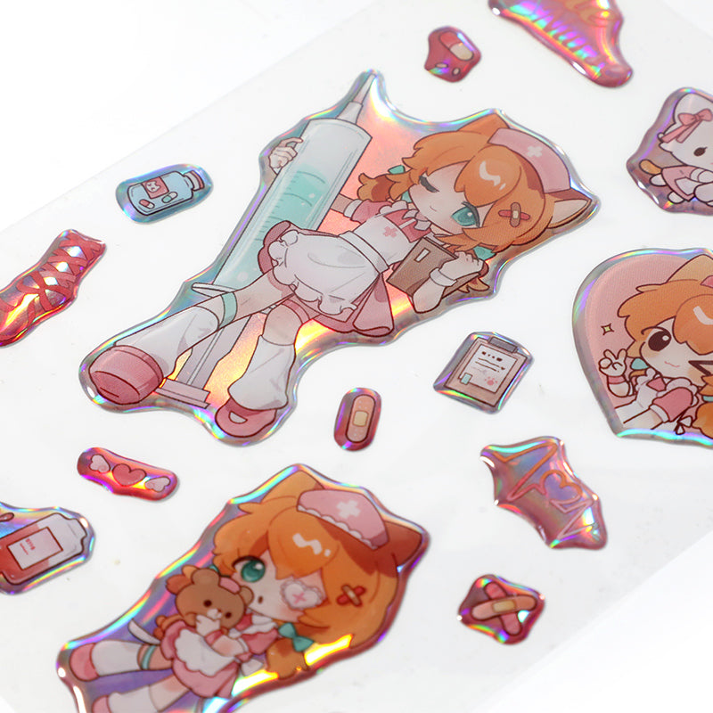 Hojas de pegatinas de epoxi personalizadas 