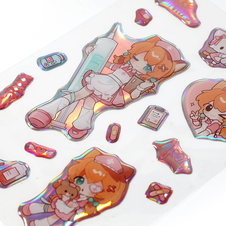 Hojas de pegatinas de epoxi personalizadas 