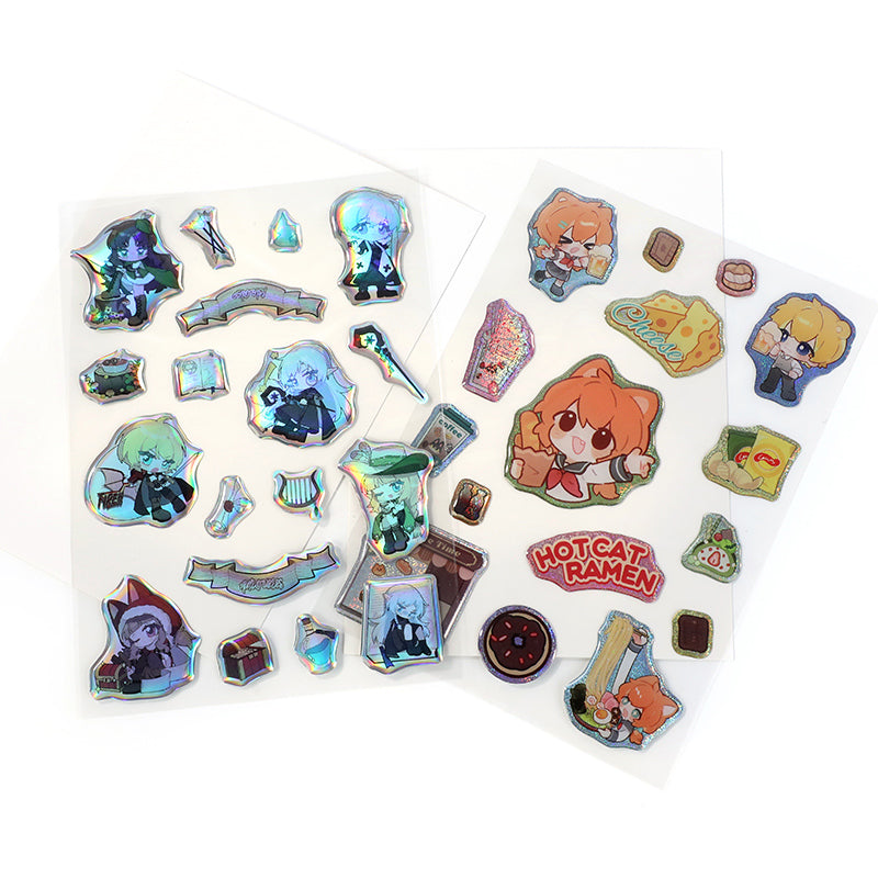 Hojas de pegatinas de epoxi personalizadas 