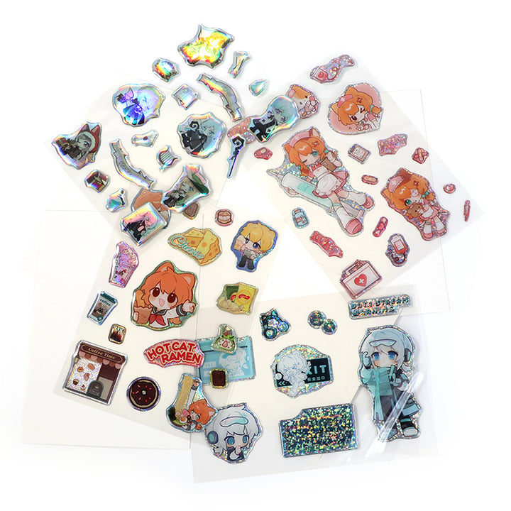 Hojas de pegatinas de epoxi personalizadas 