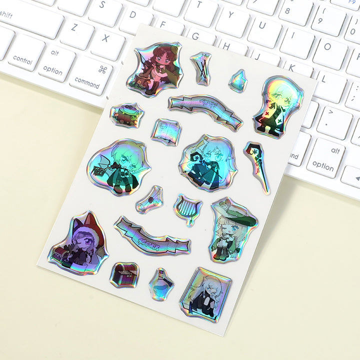 Hojas de pegatinas de epoxi personalizadas 