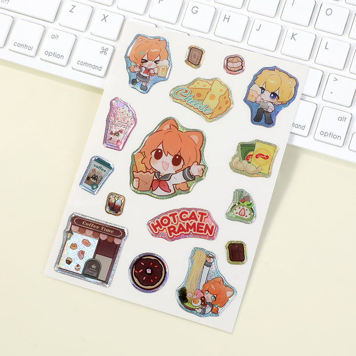 Hojas de pegatinas de epoxi personalizadas 