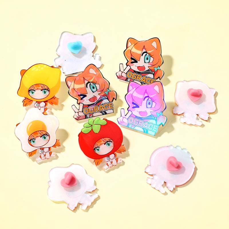 Alfinetes Acrílicos Personalizados em Tamanho Total 