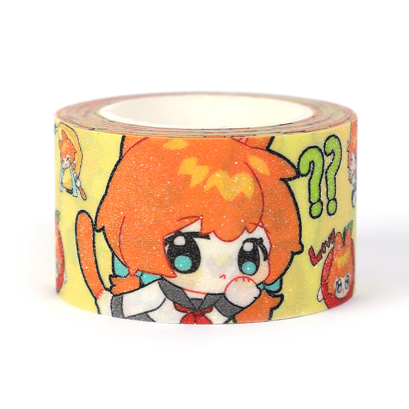 Impression de ruban washi pailleté personnalisé 