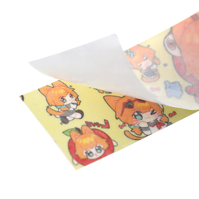 Impression de ruban washi pailleté personnalisé 