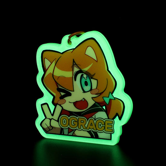 Custom Glow In The Dark Acrylic Keychains