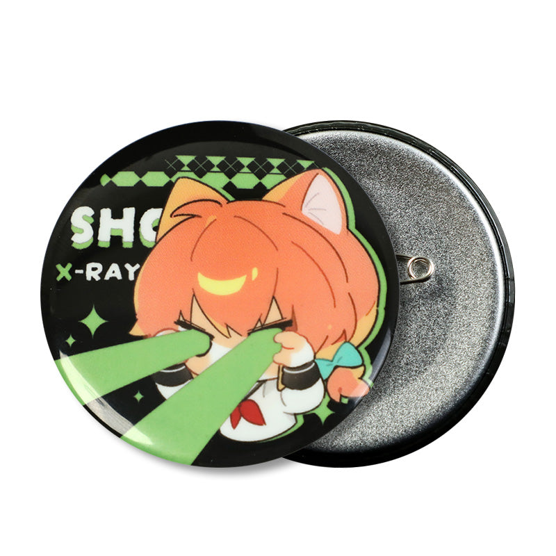 Botones redondos personalizados que brillan en la oscuridad 