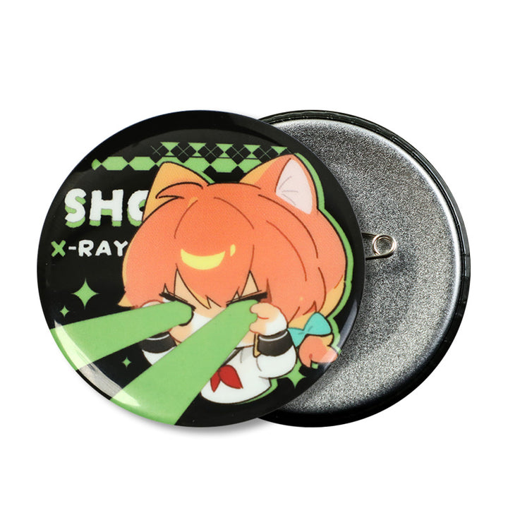 Botones redondos personalizados que brillan en la oscuridad 