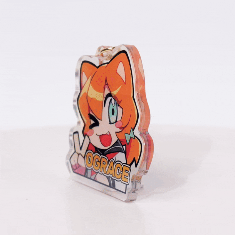 ホログラムアクリルキーホルダー