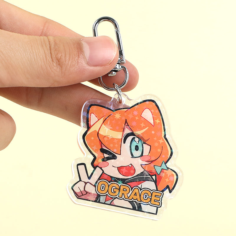 ホログラムアクリルキーホルダー