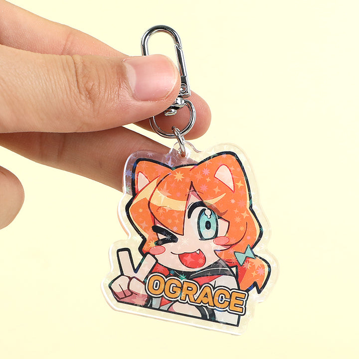 ホログラムアクリルキーホルダー