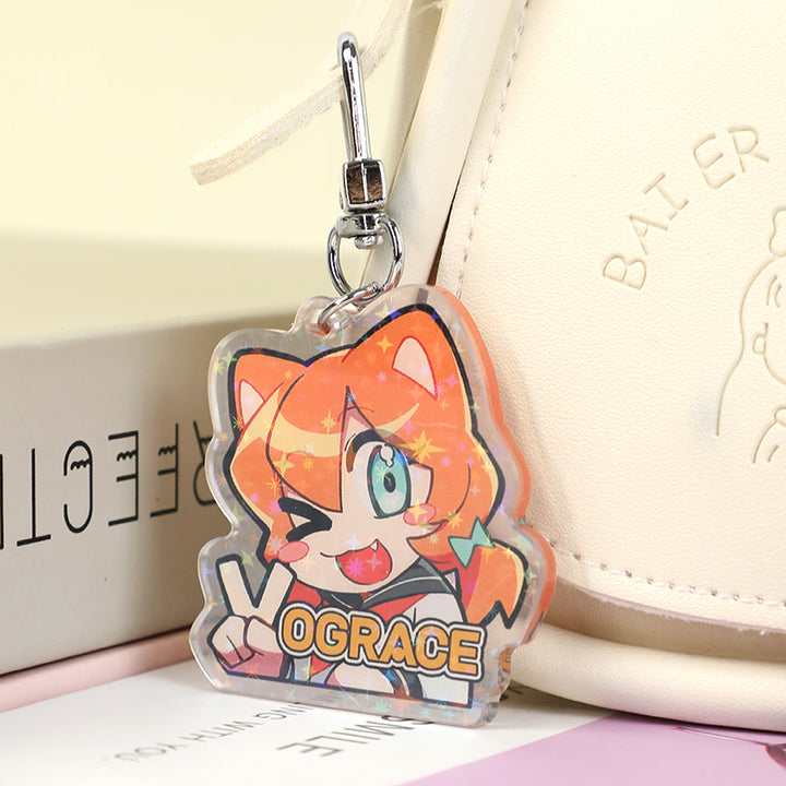 ホログラムアクリルキーホルダー