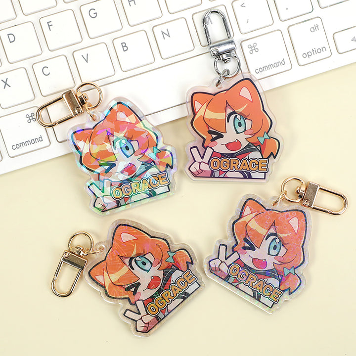 ホログラムアクリルキーホルダー