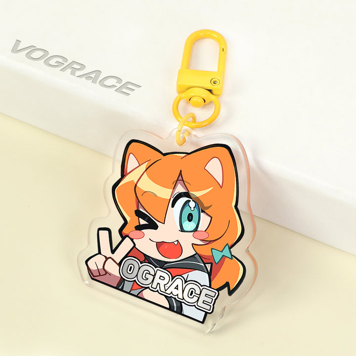 Porte-clés acrylique dorure à chaud personnalisés