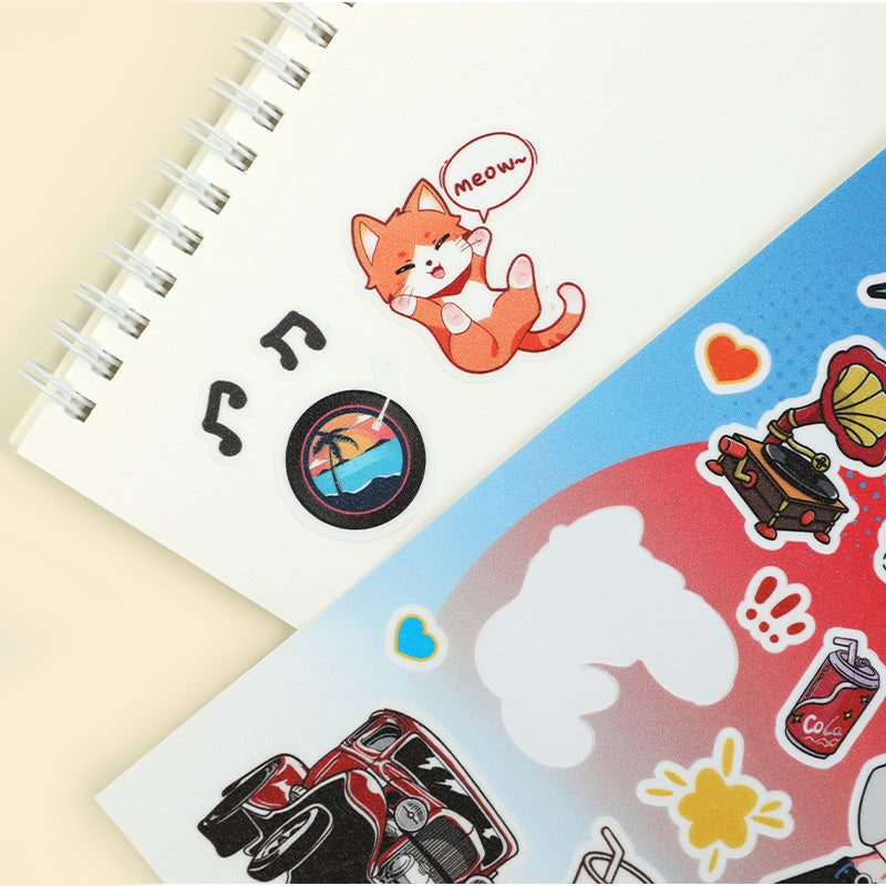 Hojas de adhesivos de corte de beso personalizado (tamaños de papel ISO)